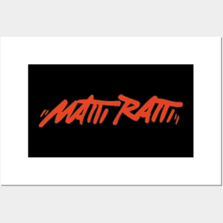 Matti Ratti Merch Logo Red Posters and Art